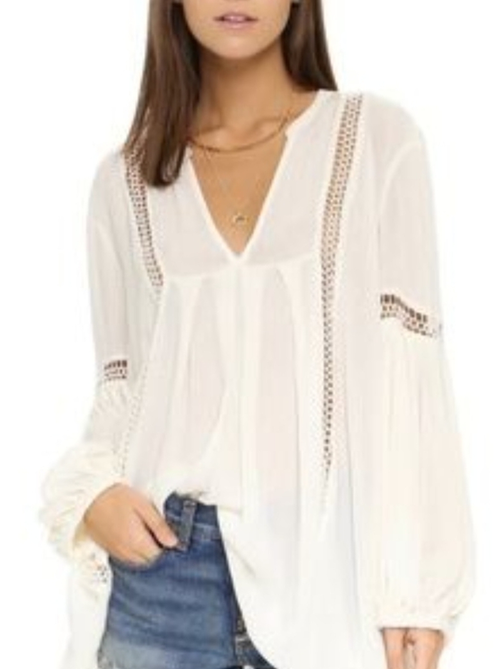 Like New Free People Ivory Tunic